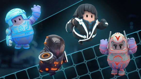 Header image Fall Guys: Ultimate Knockout y Disney Presentan la Colaboración de Disfraces de TRON